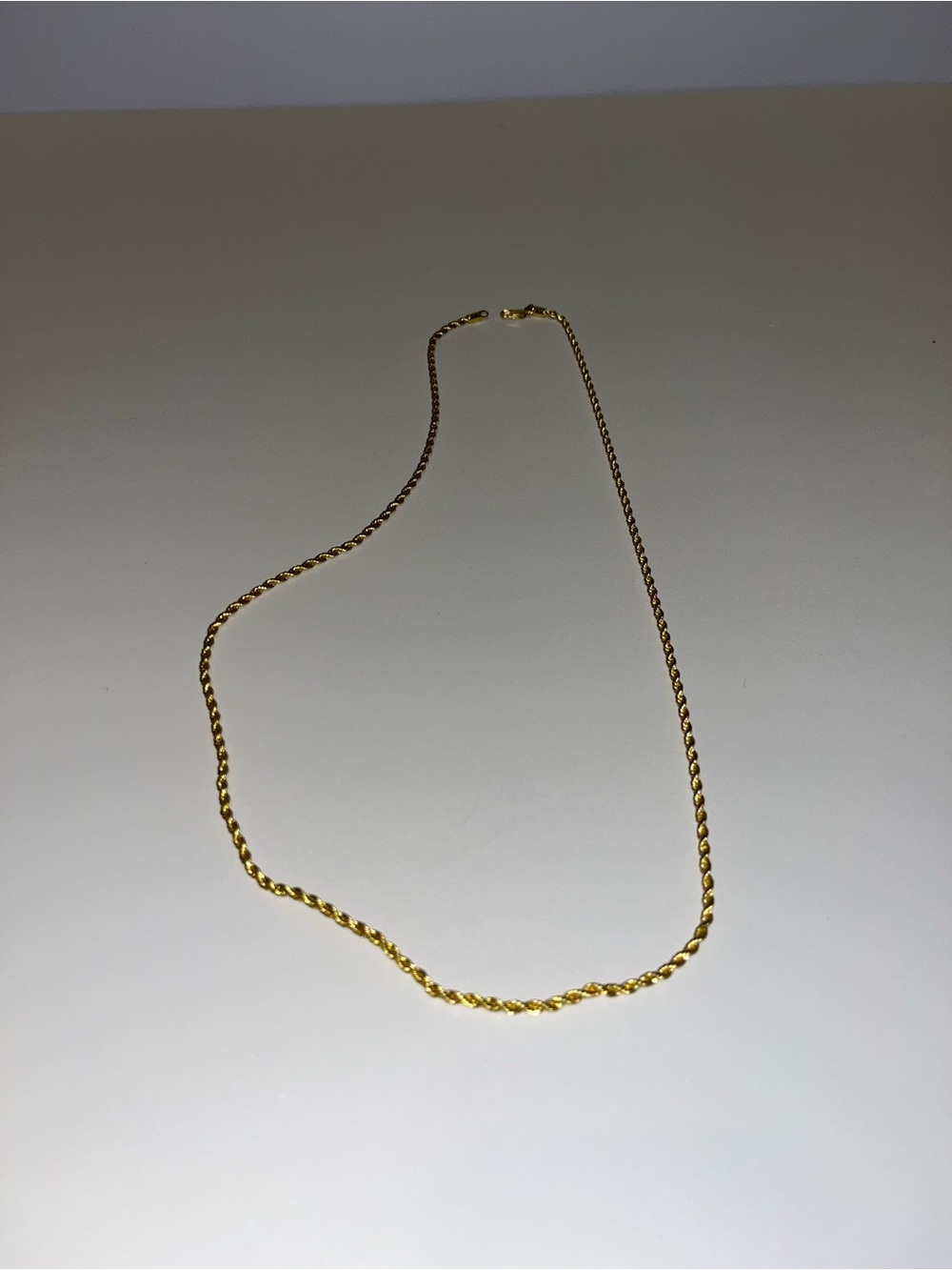Gold Rope Chain Necklace - Women Jewelry (Plate gold)